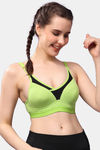 Floret Wirefree Natural Lift Push up Bra - Lime Green — thumbnail 3